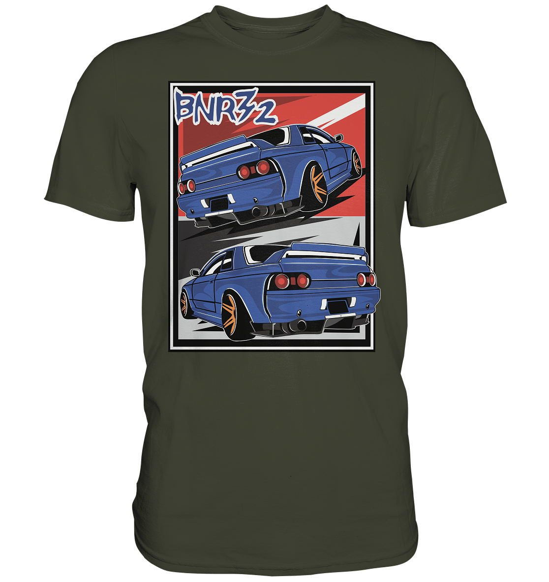 Skyline BNR32 - Premium Shirt - MotoMerch.de