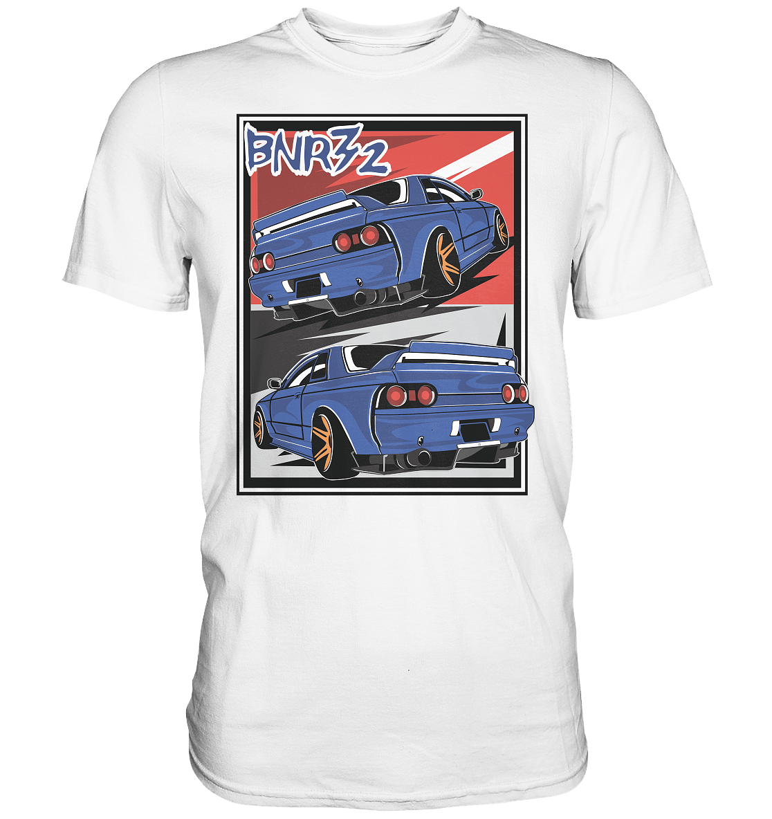 Skyline BNR32 - Premium Shirt - MotoMerch.de