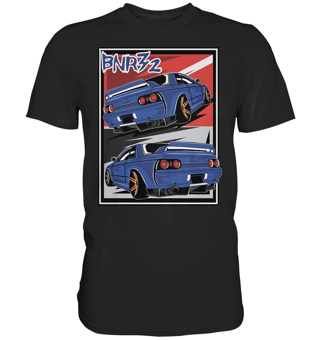 Skyline BNR32 - Premium Shirt - MotoMerch.de