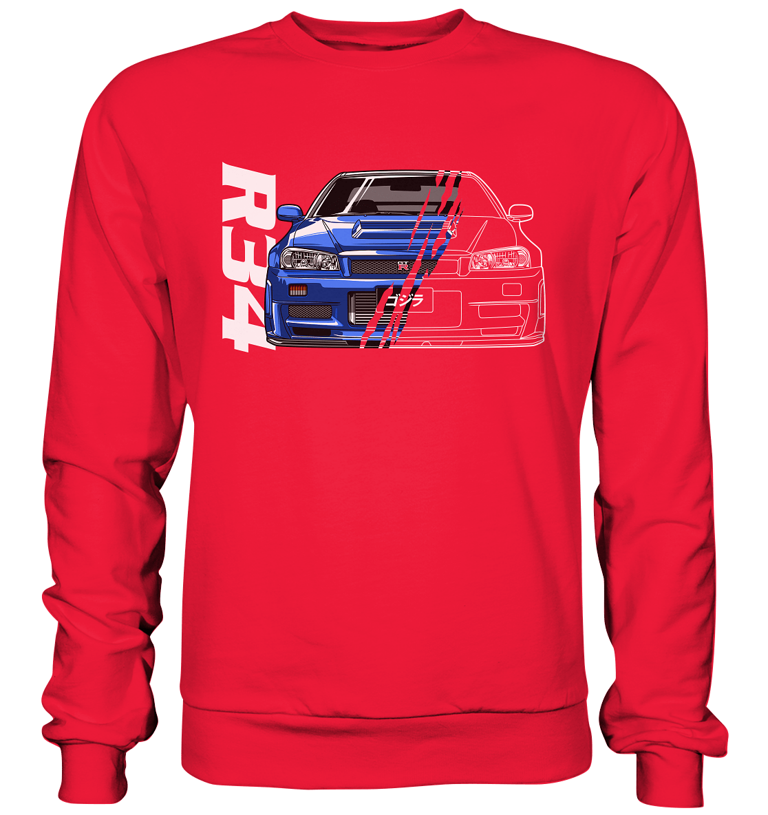 Skyline R34 GT-R Half-Cut - Premium Sweatshirt - MotoMerch.de