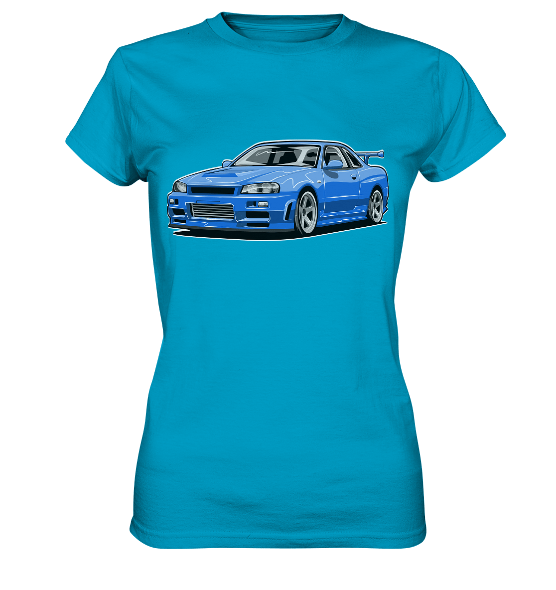 Skyline R34 GT-R - Ladies Premium Shirt - MotoMerch.de