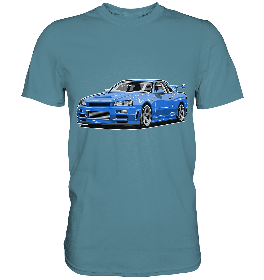 Skyline R34 GT-R - Premium Shirt - MotoMerch.de