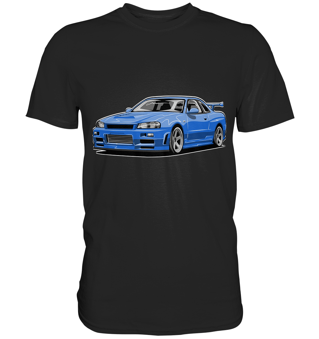 Skyline R34 GT-R - Premium Shirt - MotoMerch.de