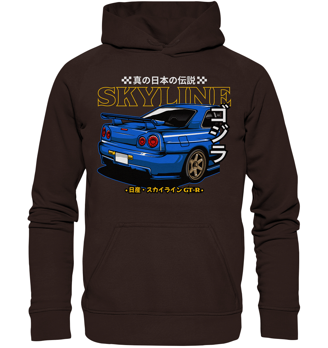 Skyline R34 Heck - Basic Unisex Hoodie - MotoMerch.de