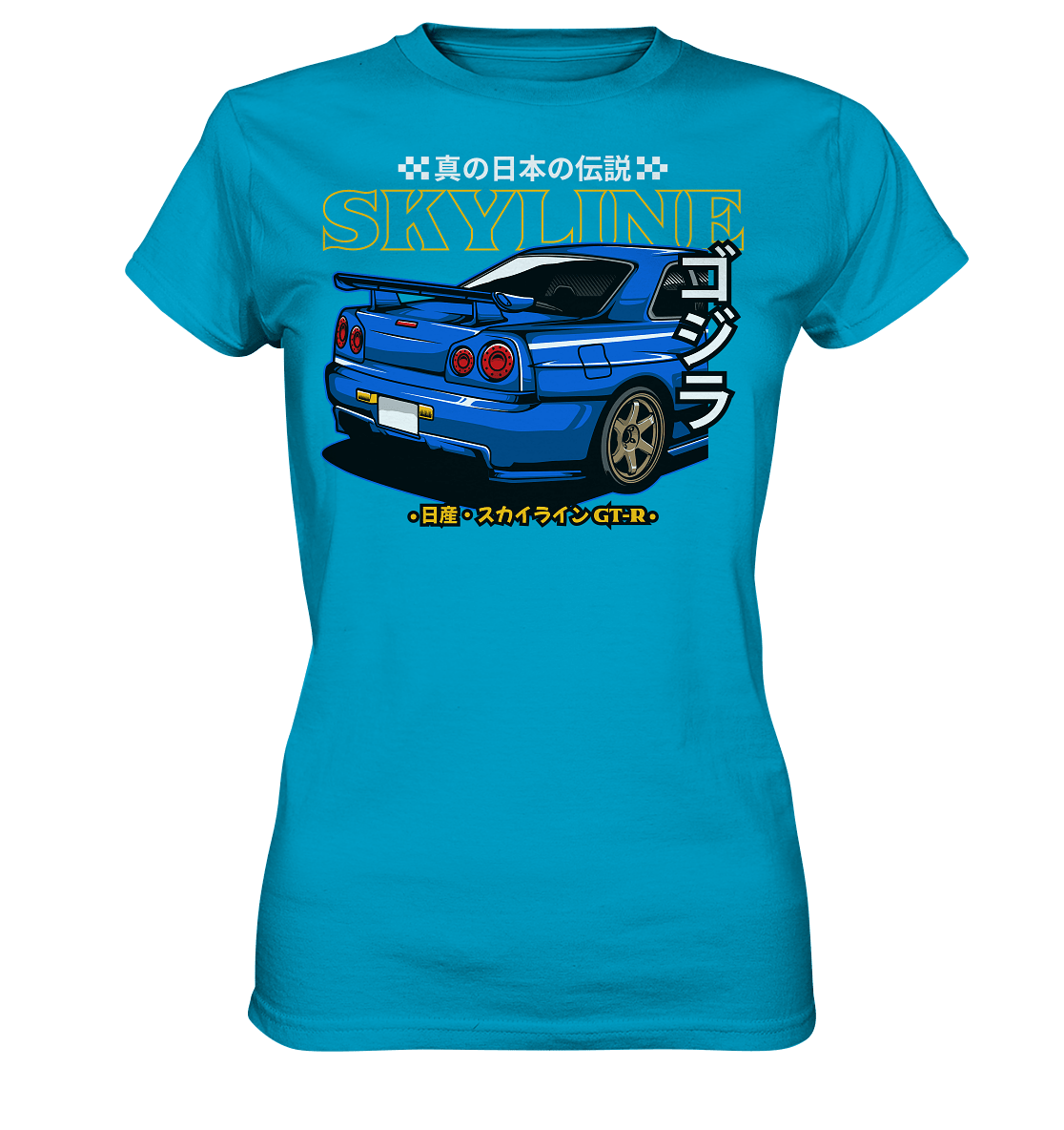 Skyline R34 Heck - Ladies Premium Shirt - MotoMerch.de