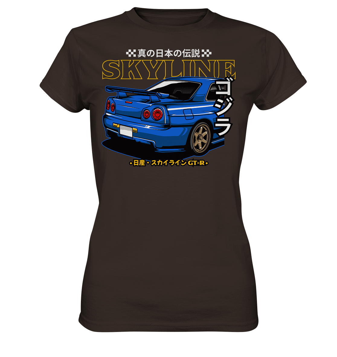 Skyline R34 Heck - Ladies Premium Shirt - MotoMerch.de