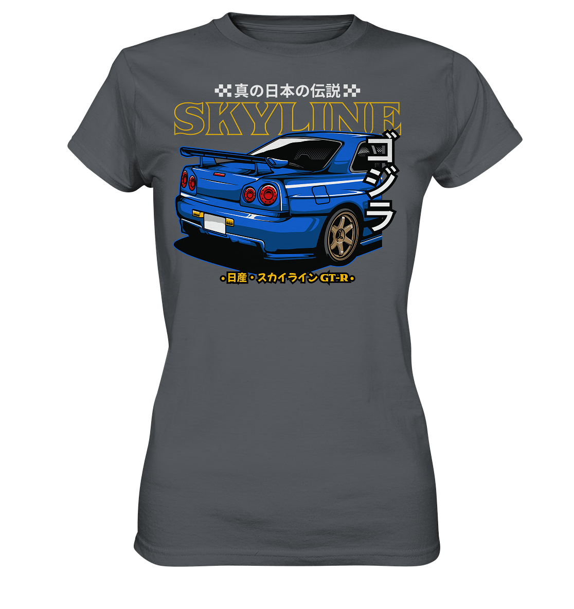 Skyline R34 Heck - Ladies Premium Shirt - MotoMerch.de