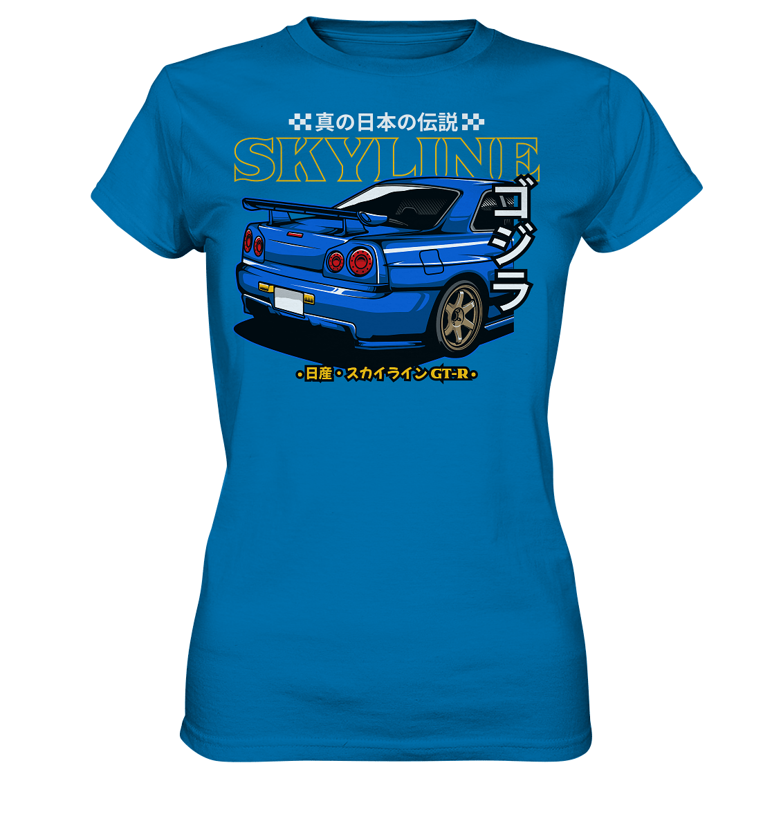 Skyline R34 Heck - Ladies Premium Shirt - MotoMerch.de