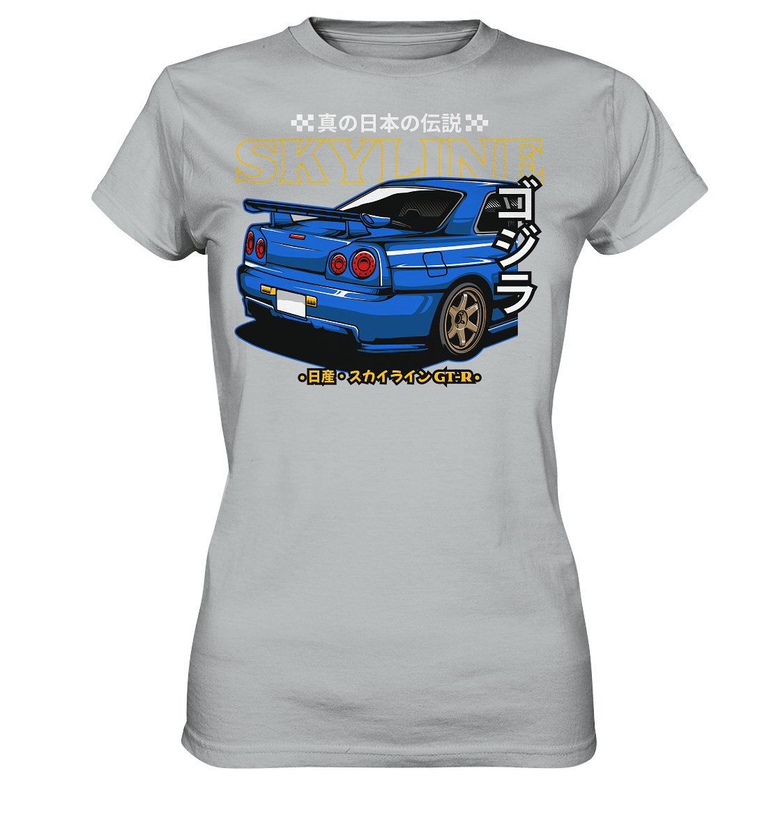 Skyline R34 Heck - Ladies Premium Shirt - MotoMerch.de