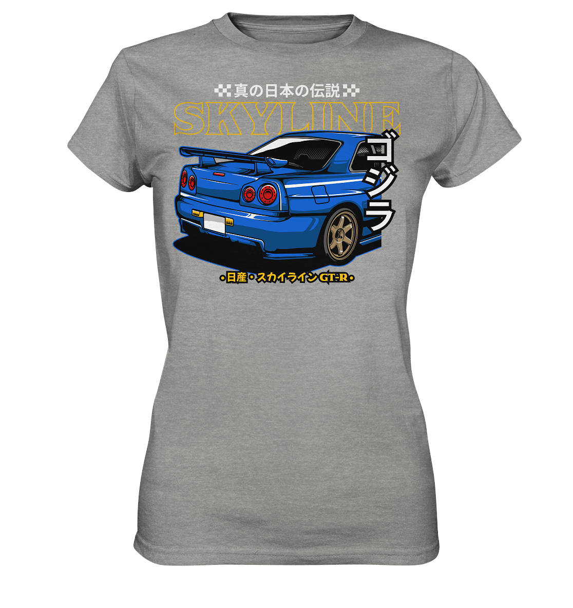 Skyline R34 Heck - Ladies Premium Shirt - MotoMerch.de