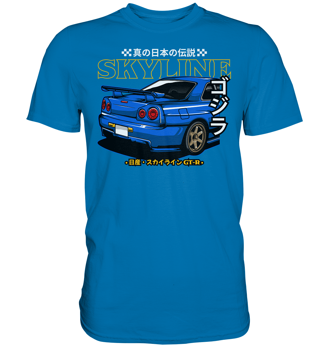 Skyline R34 Heck - Premium Shirt - MotoMerch.de