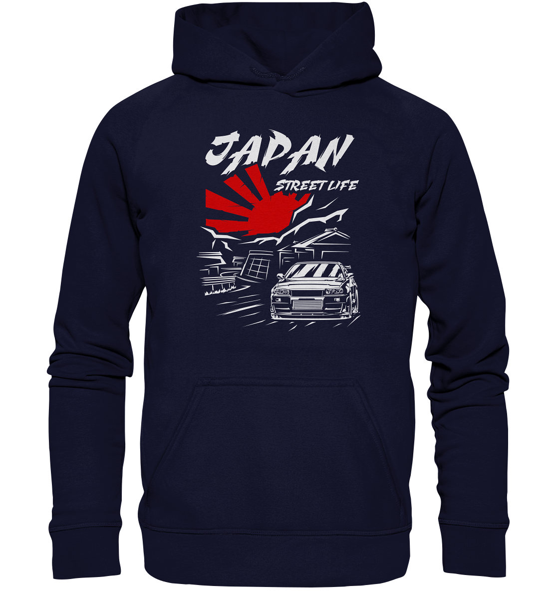 Skyline R34 - Japan Street Life - Basic Unisex Hoodie - MotoMerch.de