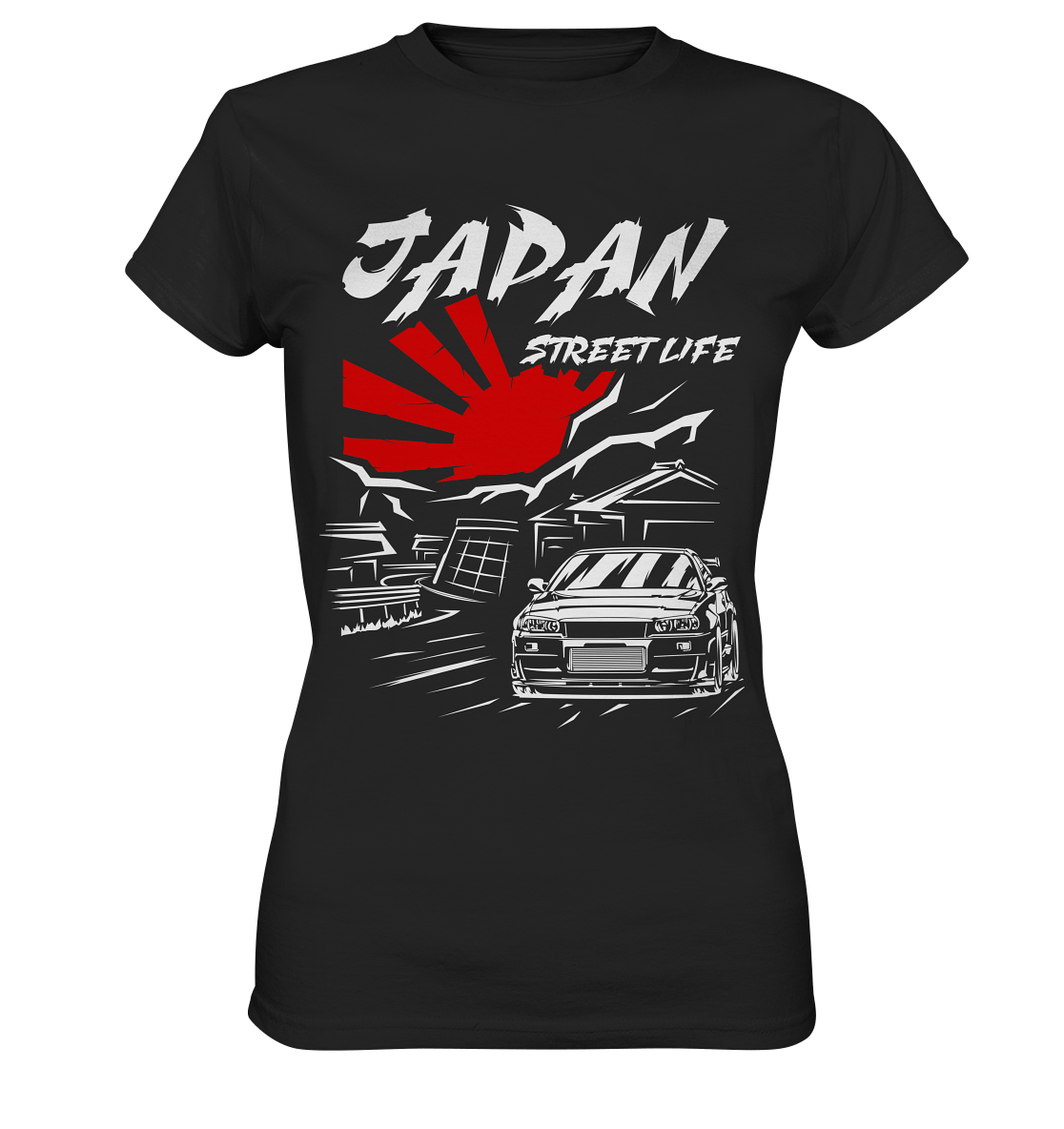Skyline R34 - Japan Street Life - Ladies Premium Shirt - MotoMerch.de