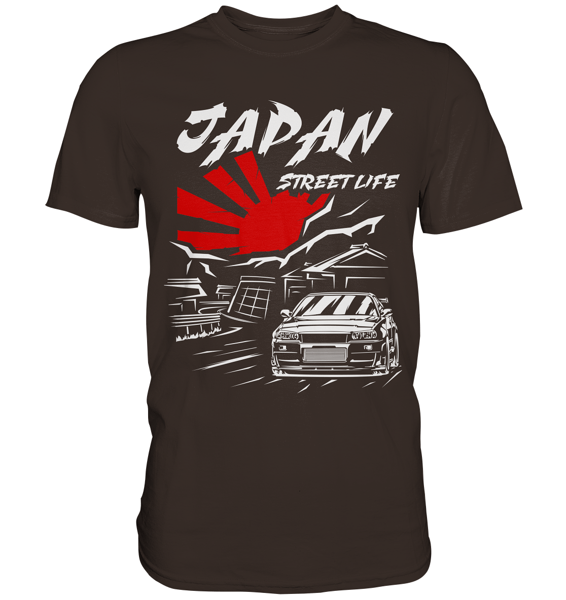 Skyline R34 - Japan Street Life - Premium Shirt - MotoMerch.de