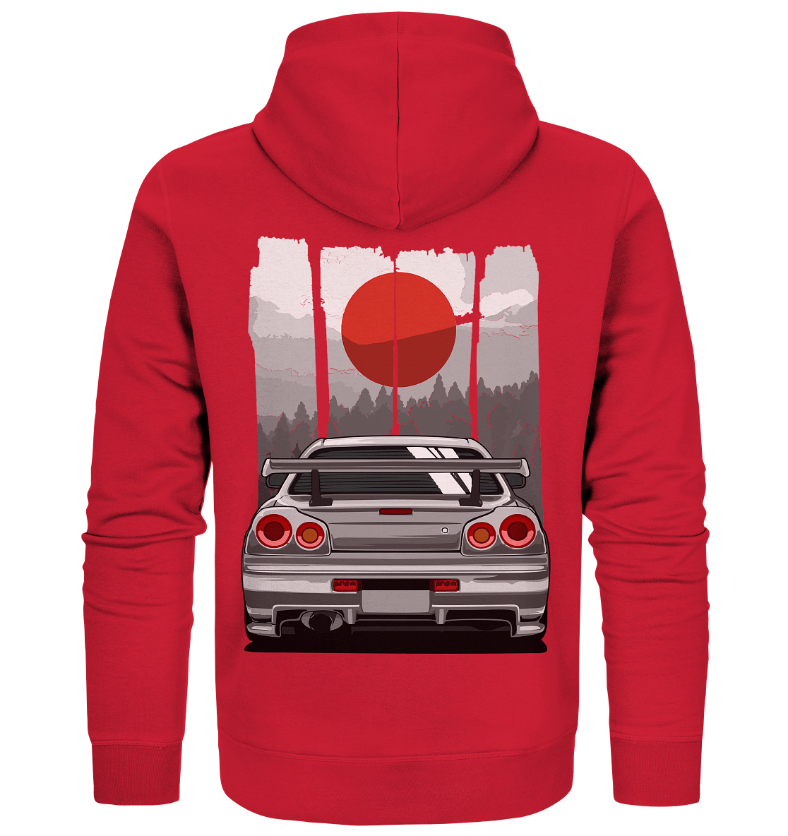 Skyline R34 JDM Sun - Organic Zipper - MotoMerch.de