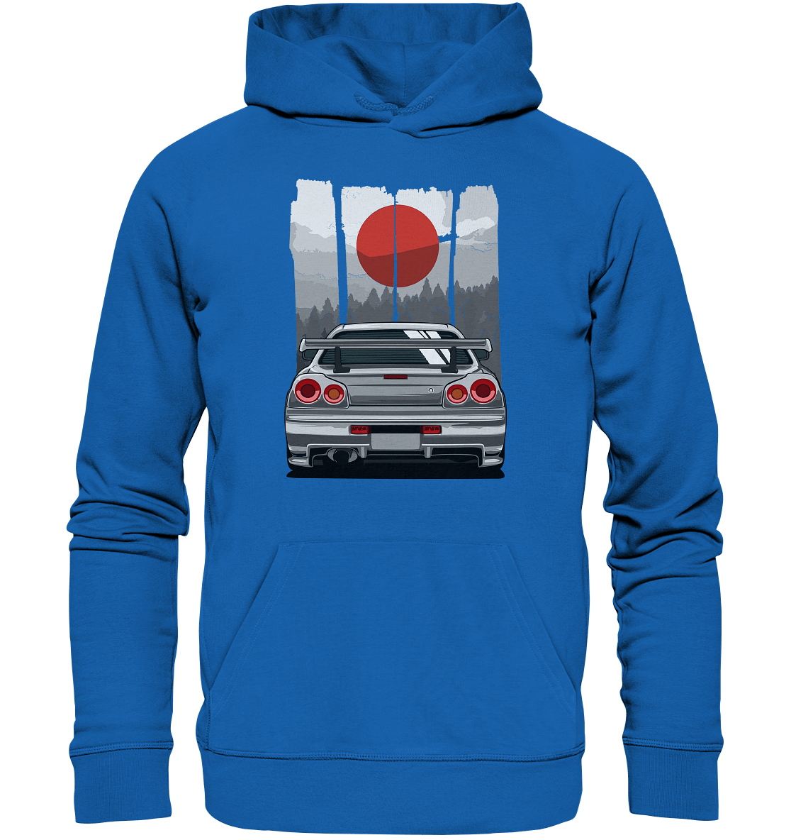 Skyline R34 JDM Sun - Premium Unisex Hoodie - MotoMerch.de