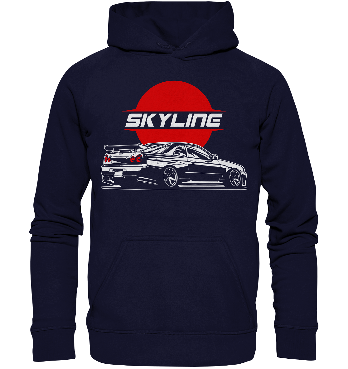 Slammed Skyline R34 GT-R - Basic Unisex Hoodie - MotoMerch.de