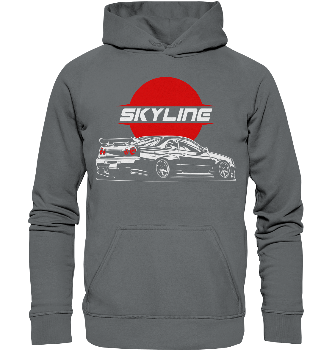 Slammed Skyline R34 GT-R - Basic Unisex Hoodie - MotoMerch.de