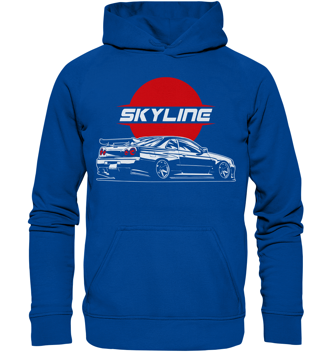 Slammed Skyline R34 GT-R - Basic Unisex Hoodie - MotoMerch.de