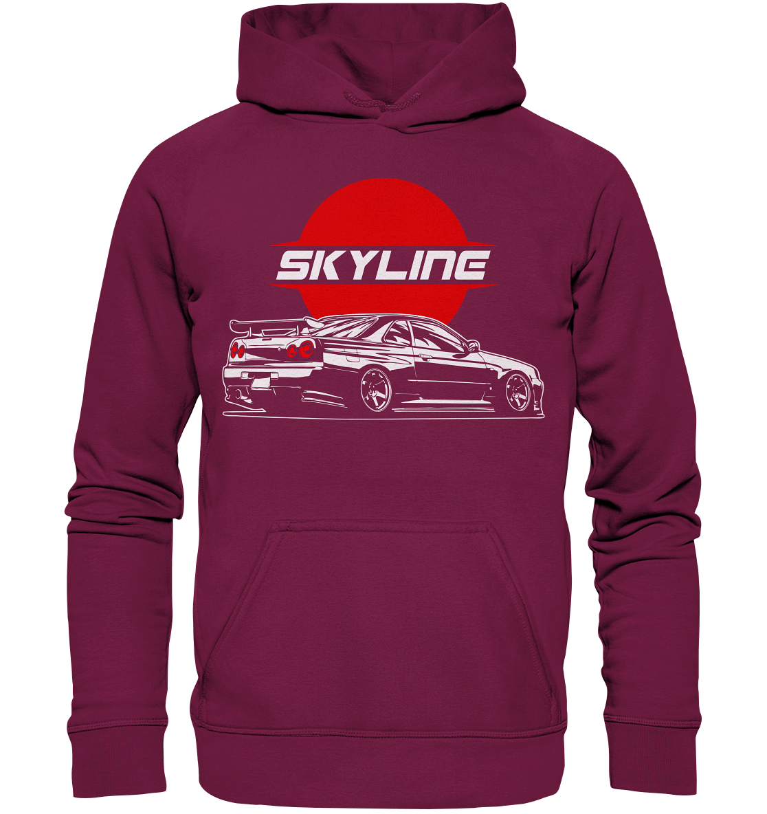 Slammed Skyline R34 GT-R - Basic Unisex Hoodie - MotoMerch.de