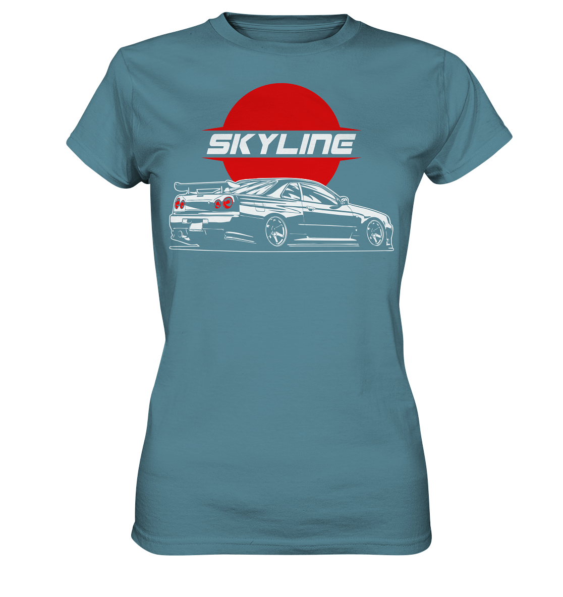 Slammed Skyline R34 GT-R - Ladies Premium Shirt - MotoMerch.de