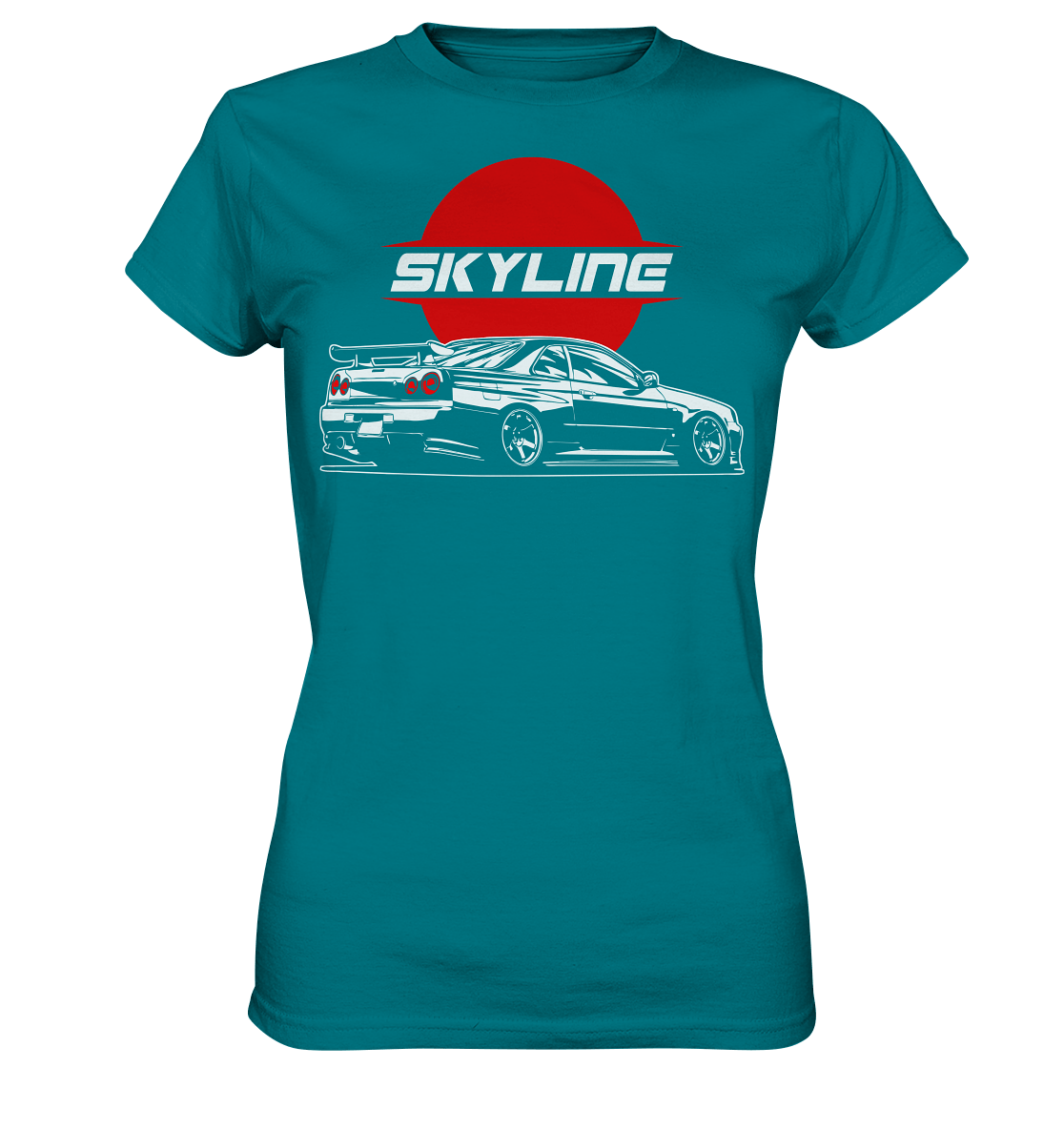 Slammed Skyline R34 GT-R - Ladies Premium Shirt - MotoMerch.de