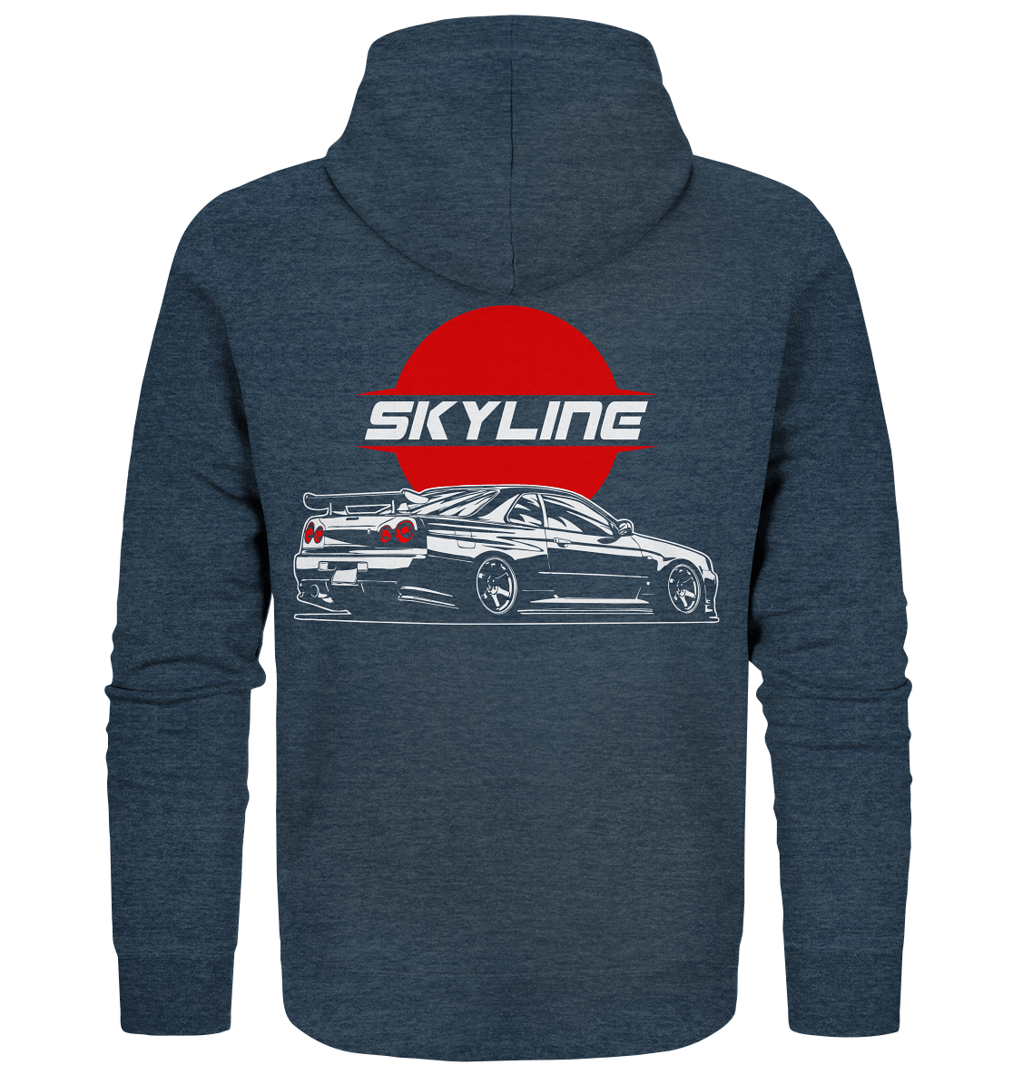 Slammed Skyline R34 GT-R - Organic Zipper - MotoMerch.de