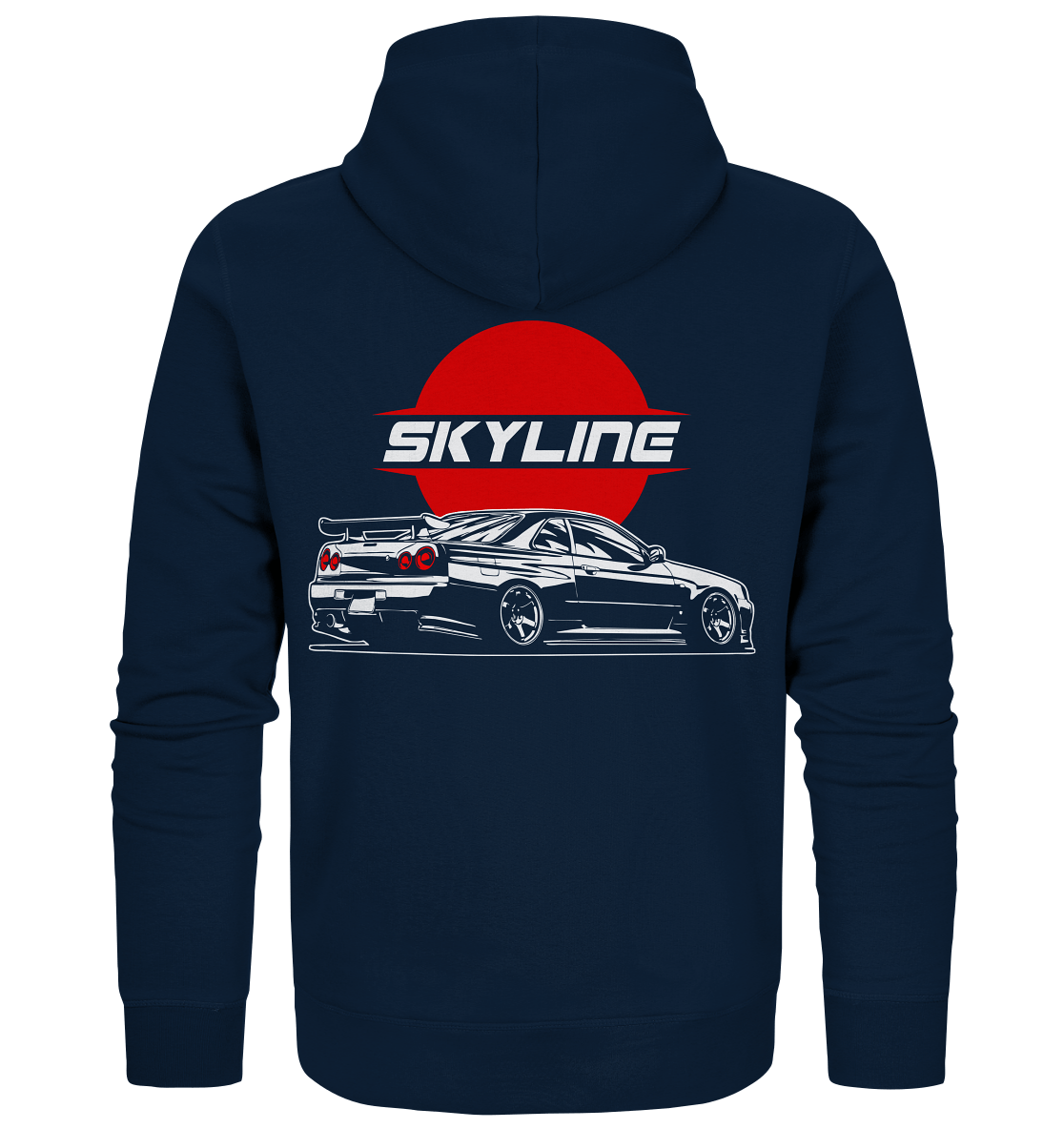 Slammed Skyline R34 GT-R - Organic Zipper - MotoMerch.de