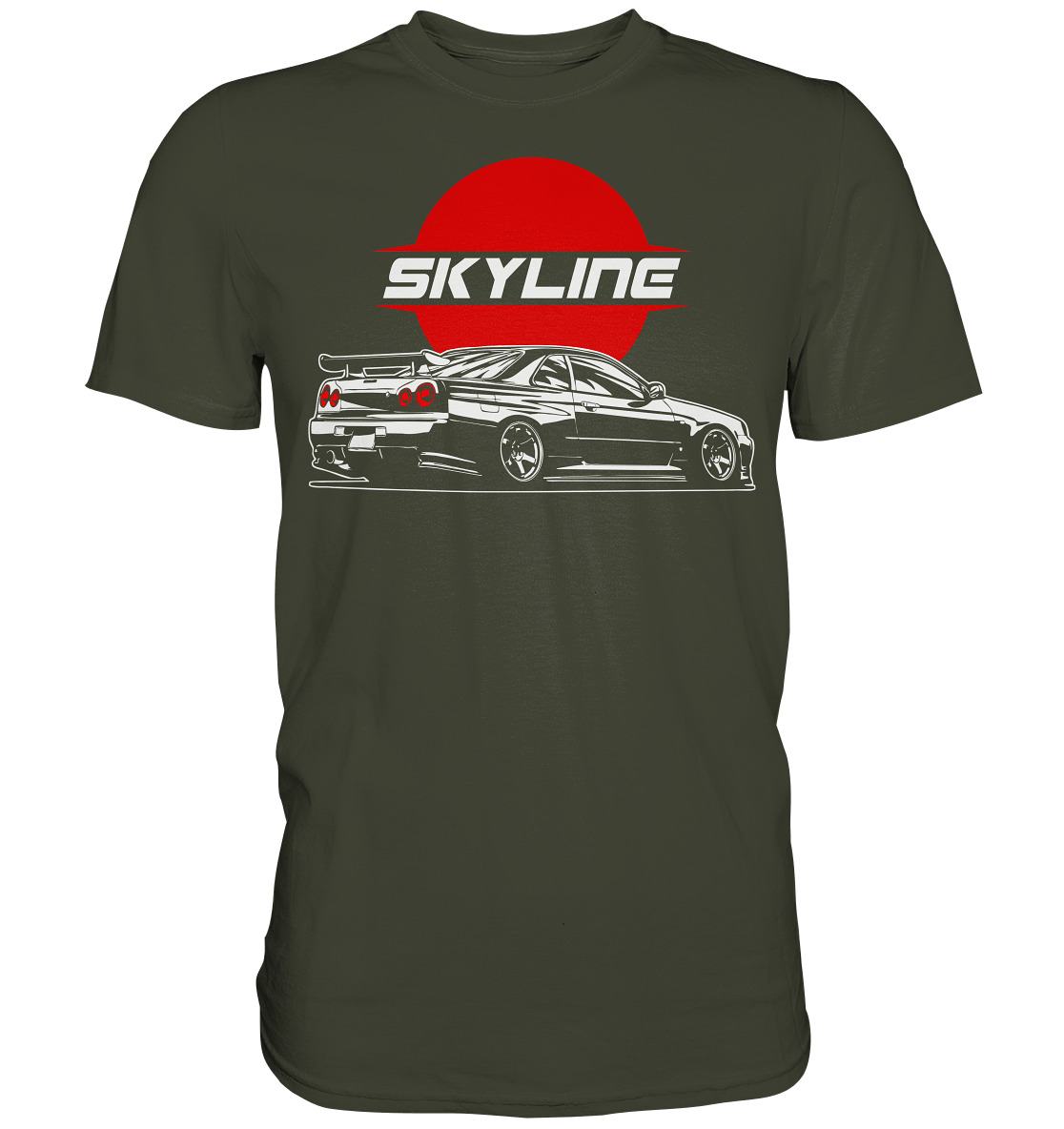 Slammed Skyline R34 GT-R - Premium Shirt - MotoMerch.de