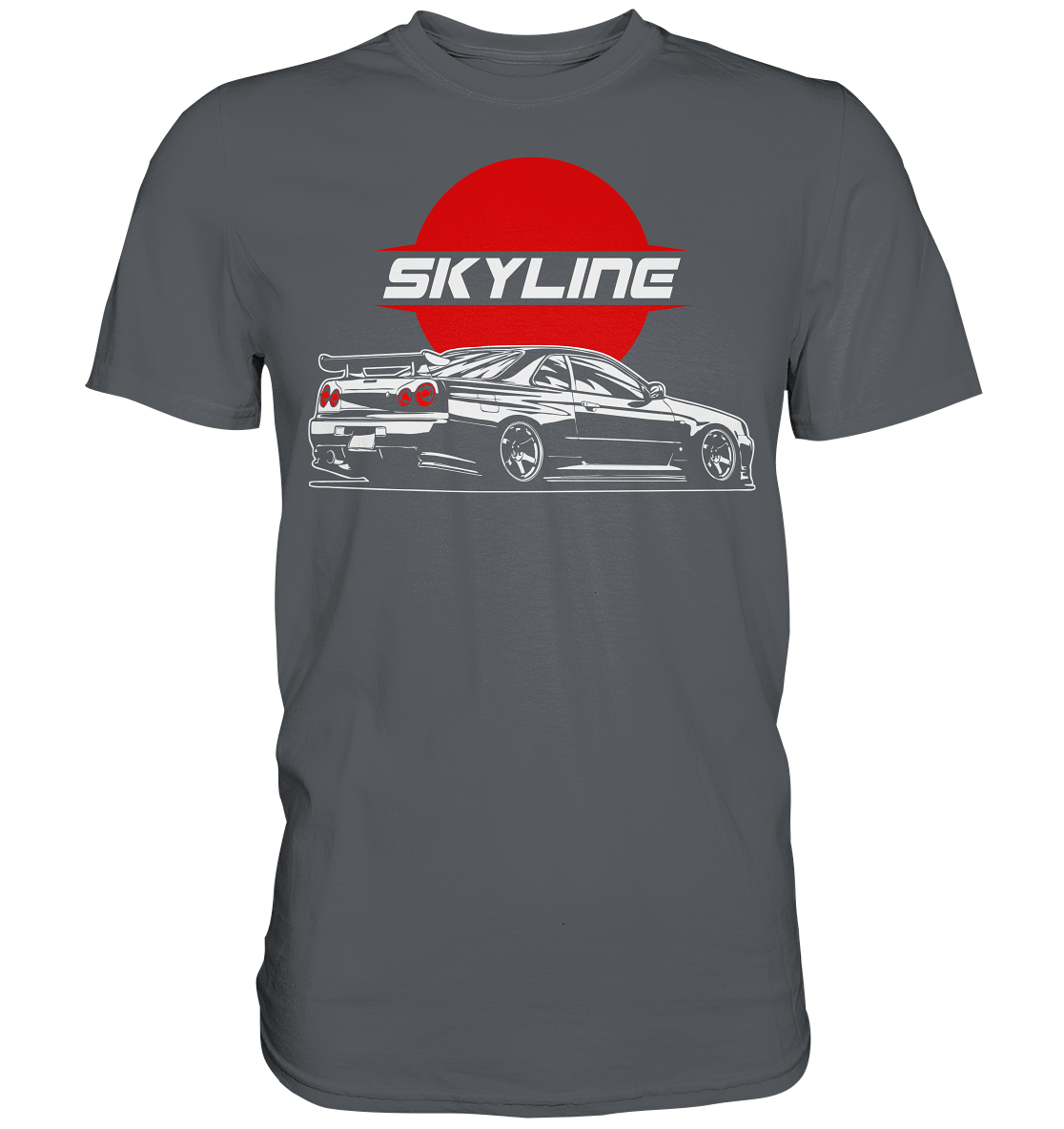 Slammed Skyline R34 GT-R - Premium Shirt - MotoMerch.de