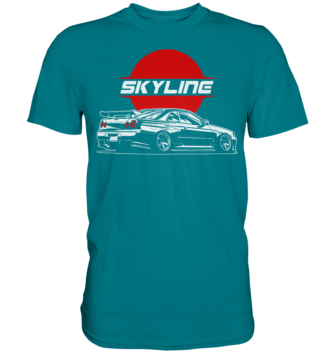 Slammed Skyline R34 GT-R - Premium Shirt - MotoMerch.de