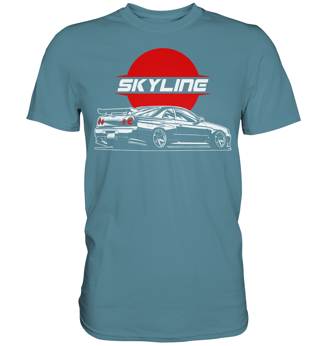 Slammed Skyline R34 GT-R - Premium Shirt - MotoMerch.de