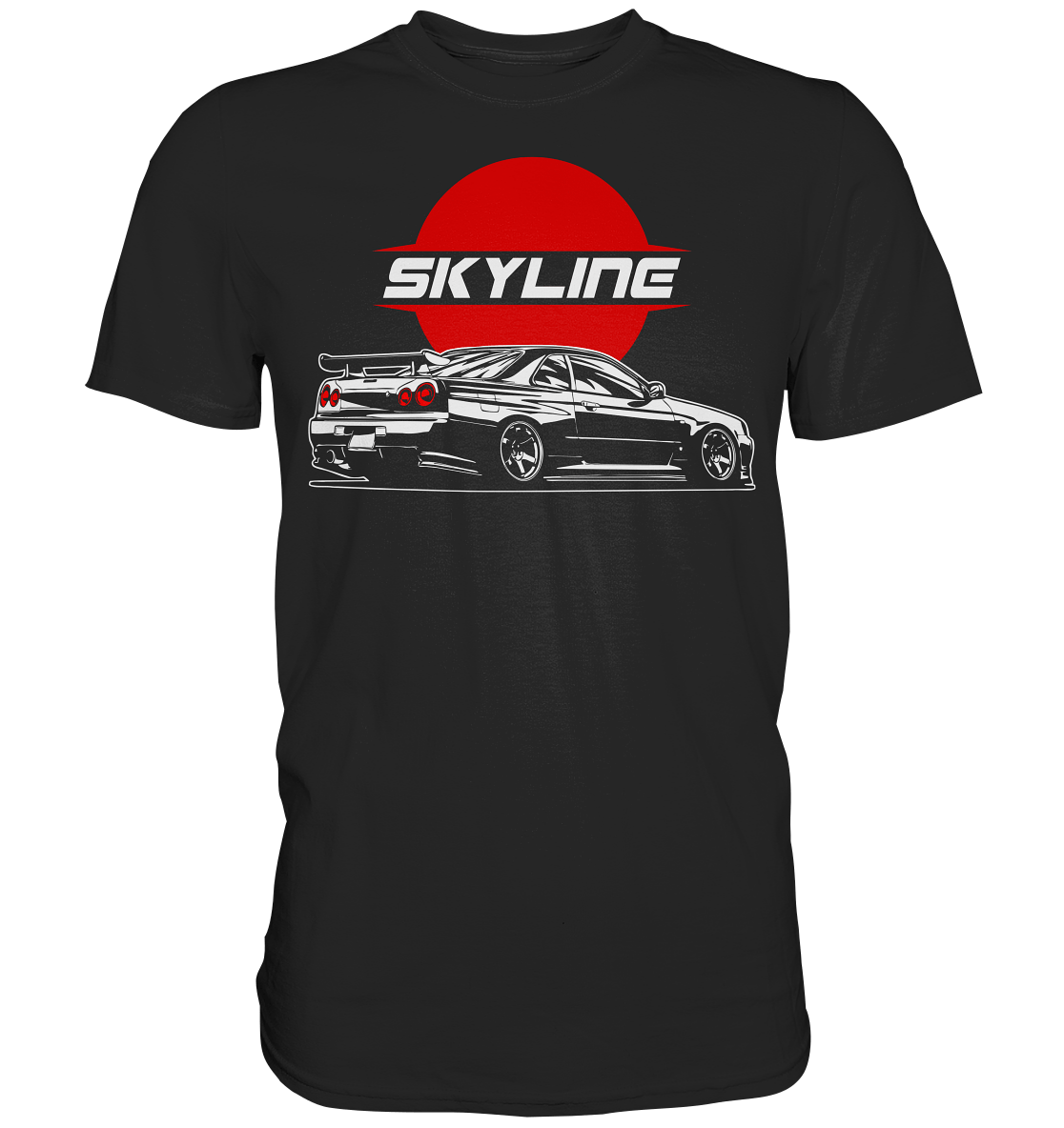 Slammed Skyline R34 GT-R - Premium Shirt - MotoMerch.de