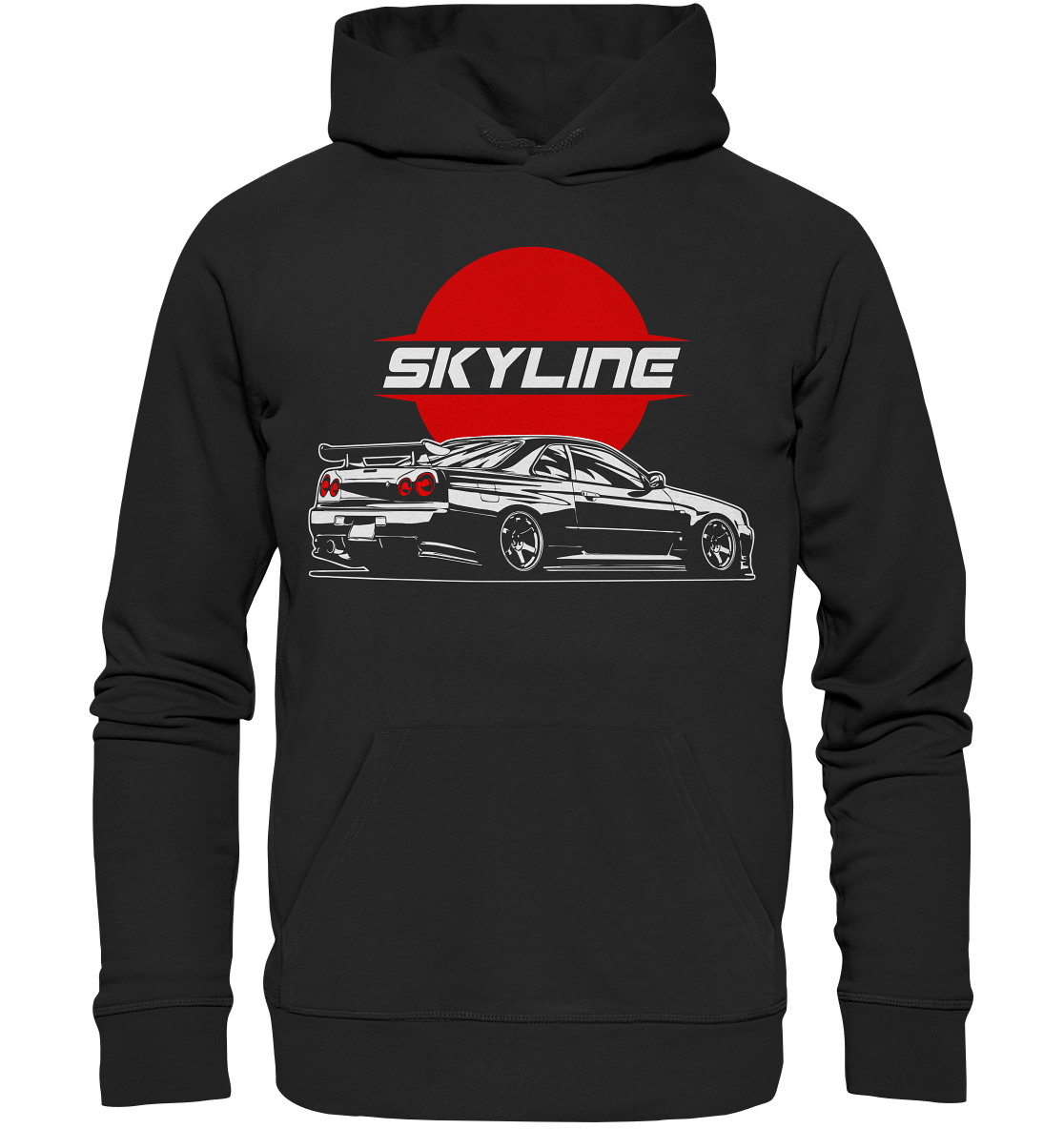 Slammed Skyline R34 GT-R - Premium Unisex Hoodie - MotoMerch.de