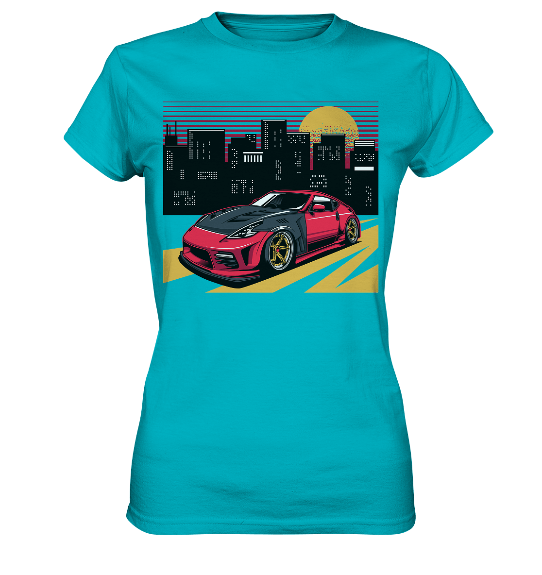 stanced Nissan 370Z - Ladies Premium Shirt - MotoMerch.de