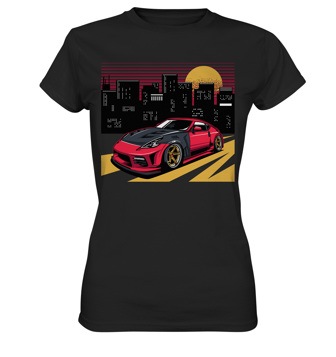 stanced Nissan 370Z - Ladies Premium Shirt - MotoMerch.de