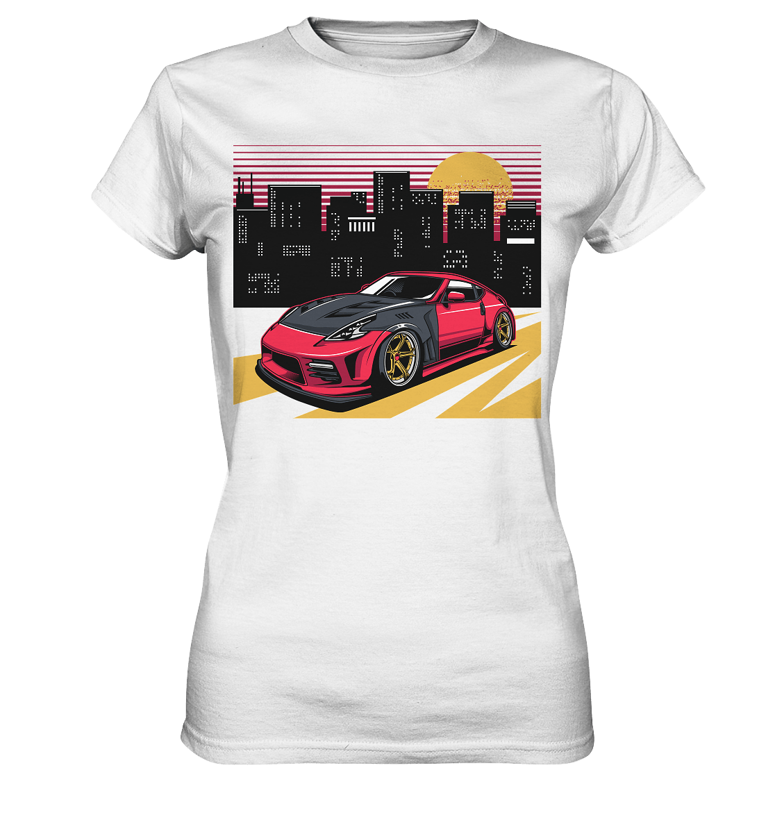 stanced Nissan 370Z - Ladies Premium Shirt - MotoMerch.de