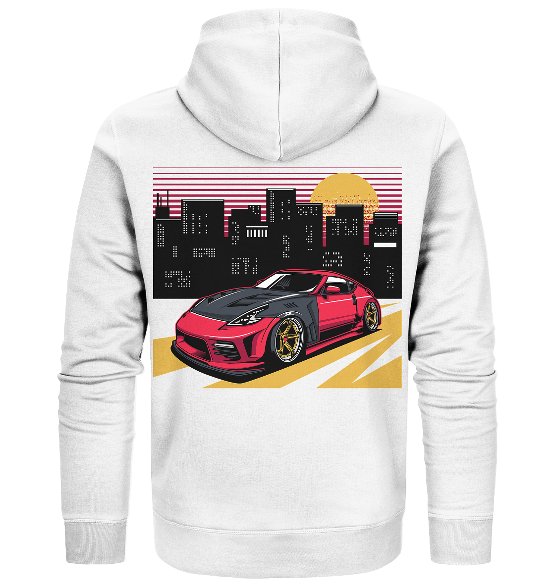 stanced Nissan 370Z - Organic Zipper - MotoMerch.de