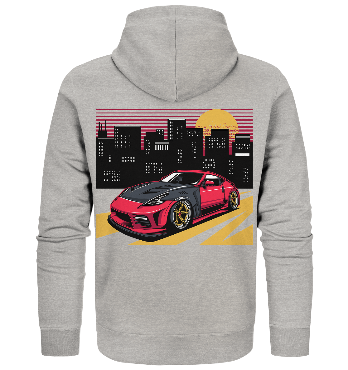 stanced Nissan 370Z - Organic Zipper - MotoMerch.de