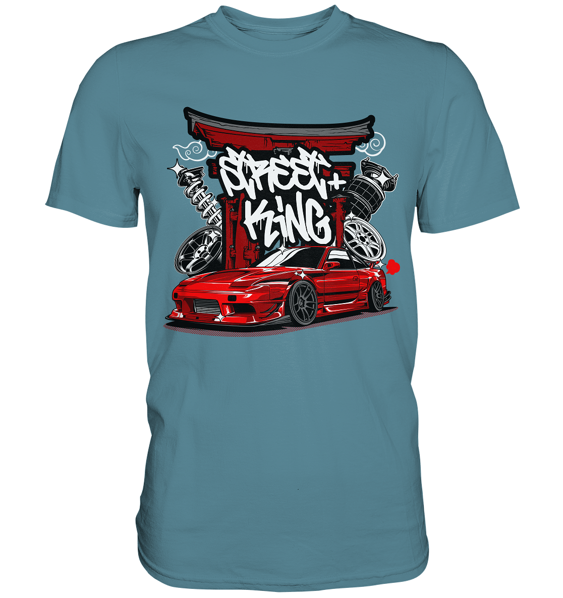 Street King Nissan Silvia S13 - Premium Shirt - MotoMerch.de