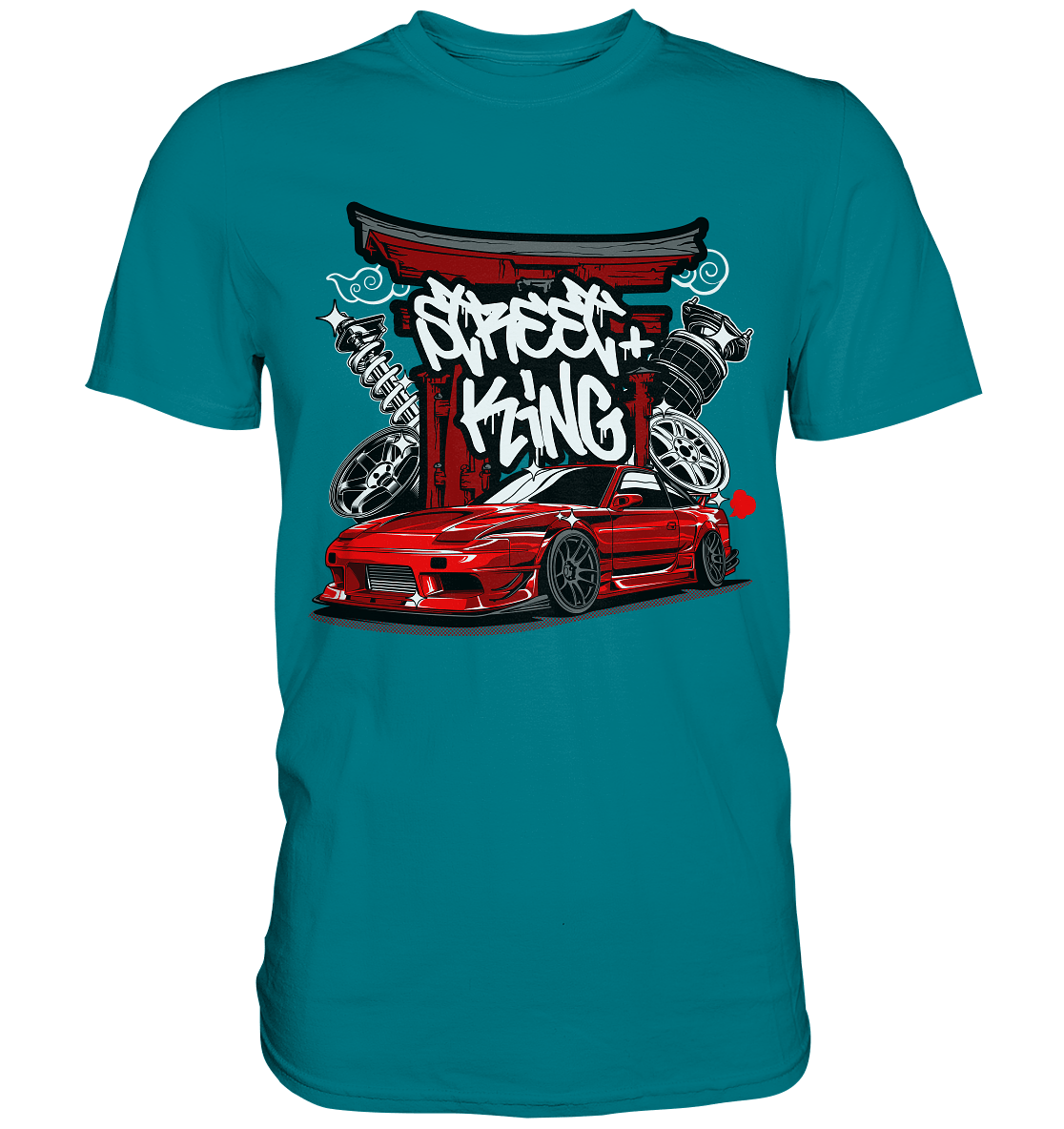 Street King Nissan Silvia S13 - Premium Shirt - MotoMerch.de