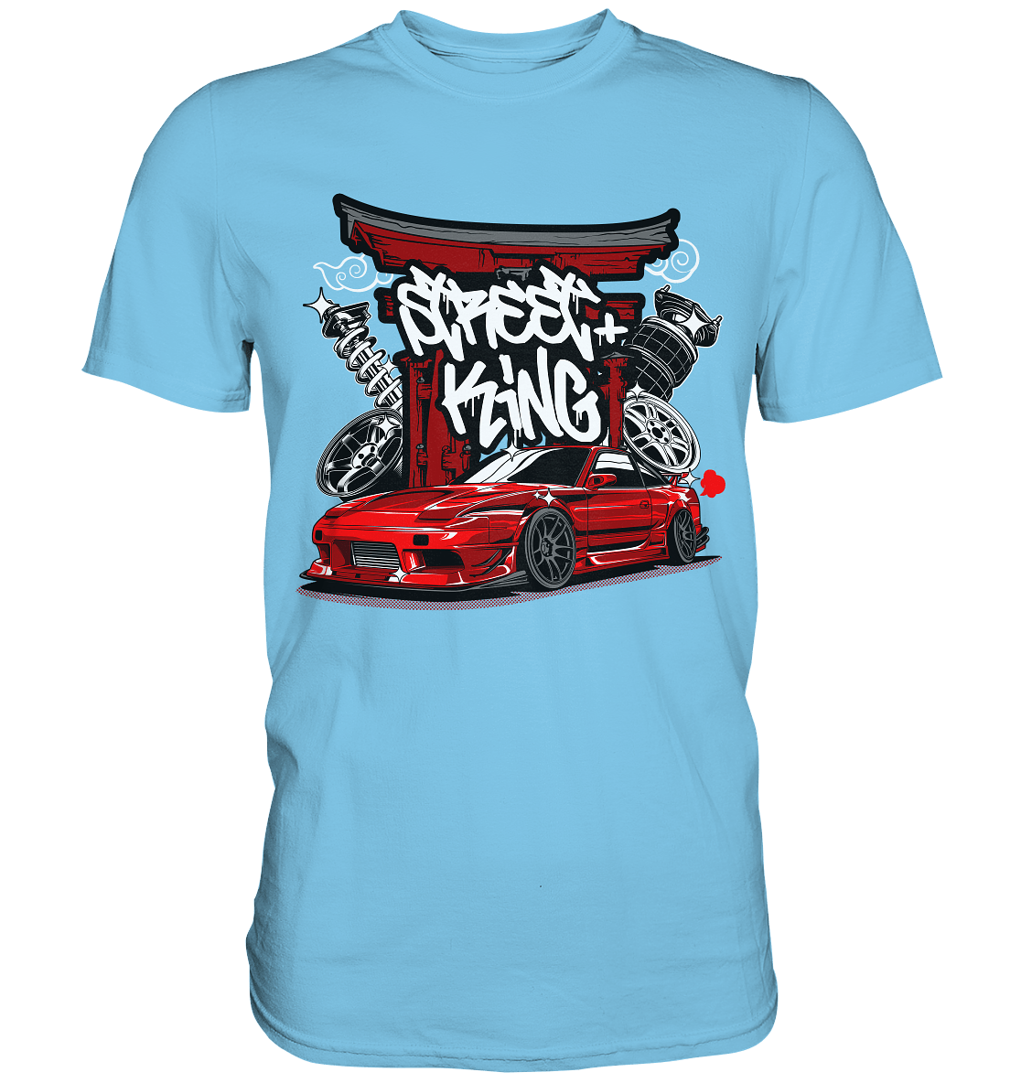 Street King Nissan Silvia S13 - Premium Shirt - MotoMerch.de