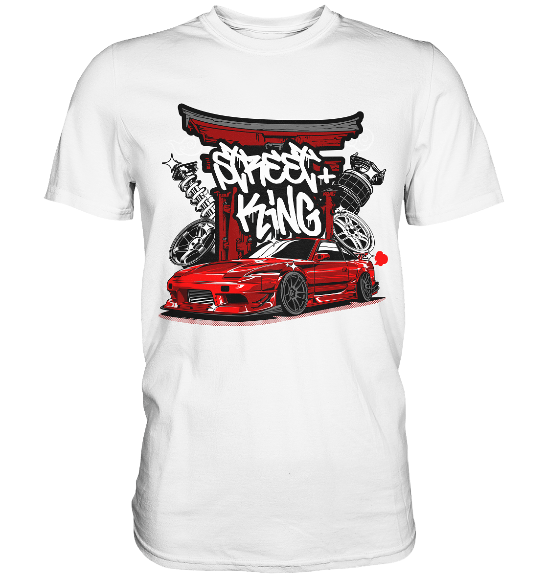 Street King Nissan Silvia S13 - Premium Shirt - MotoMerch.de