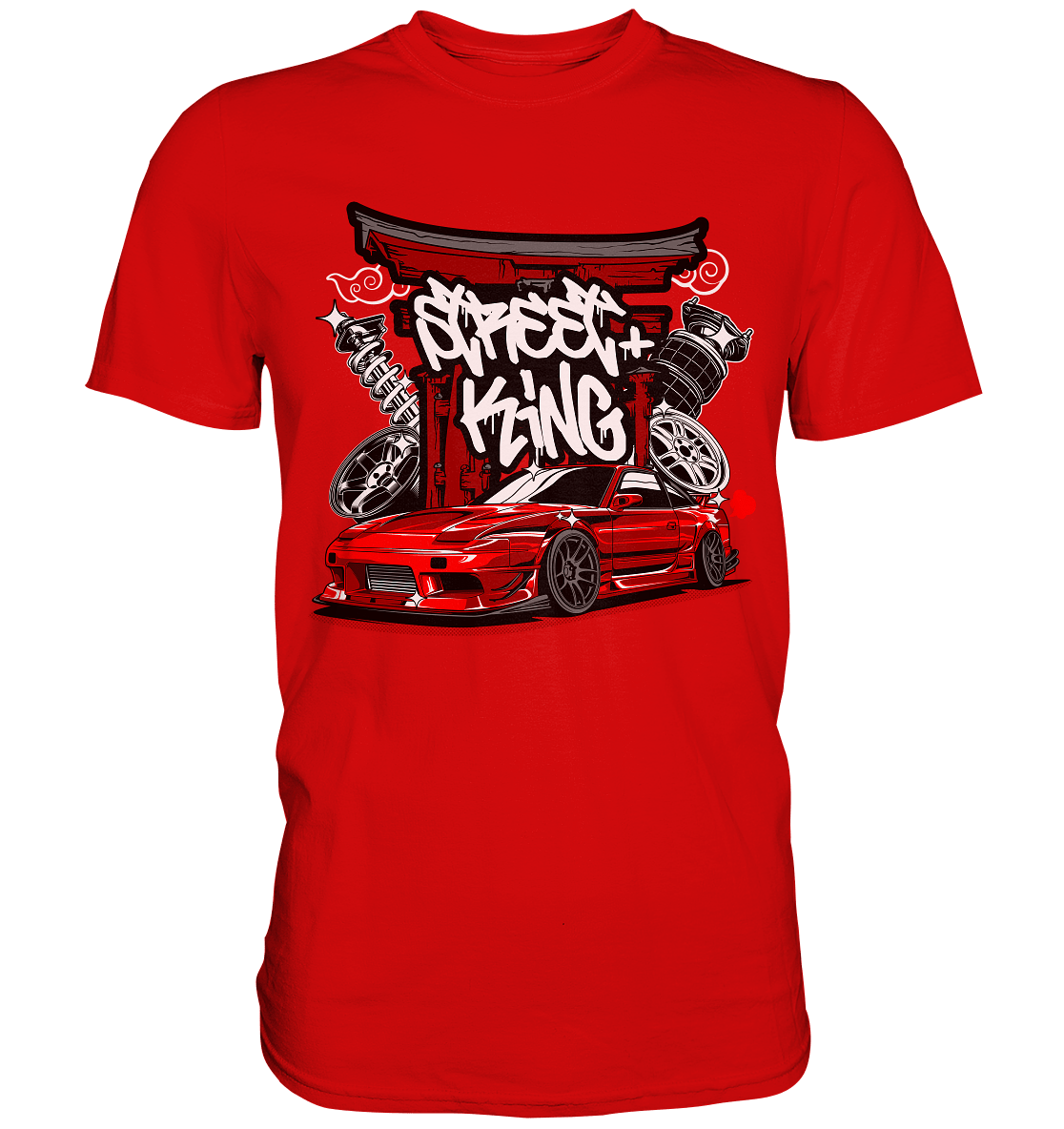 Street King Nissan Silvia S13 - Premium Shirt - MotoMerch.de