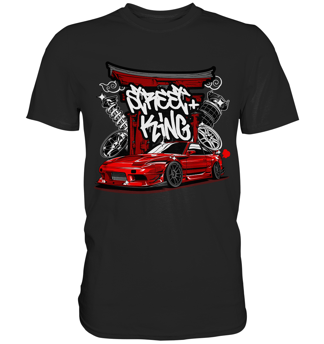 Street King Nissan Silvia S13 - Premium Shirt - MotoMerch.de