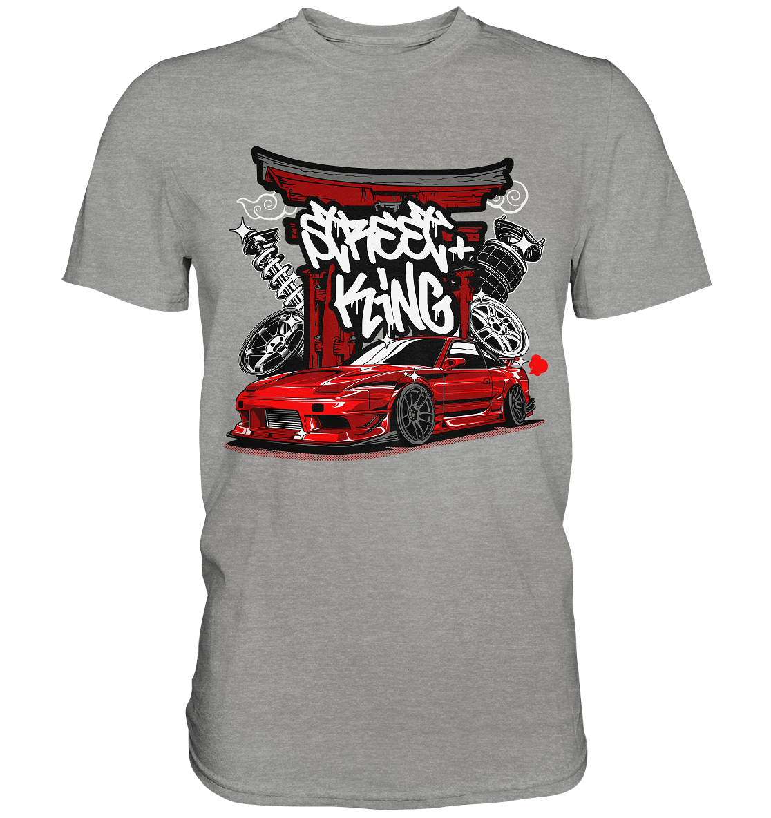 Street King Nissan Silvia S13 - Premium Shirt - MotoMerch.de