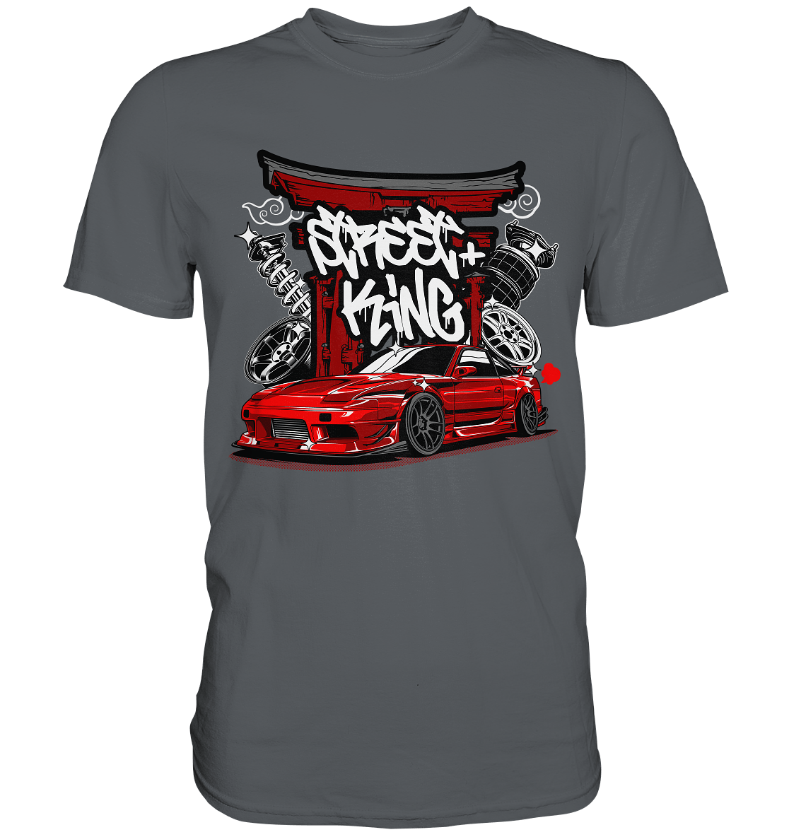 Street King Nissan Silvia S13 - Premium Shirt - MotoMerch.de