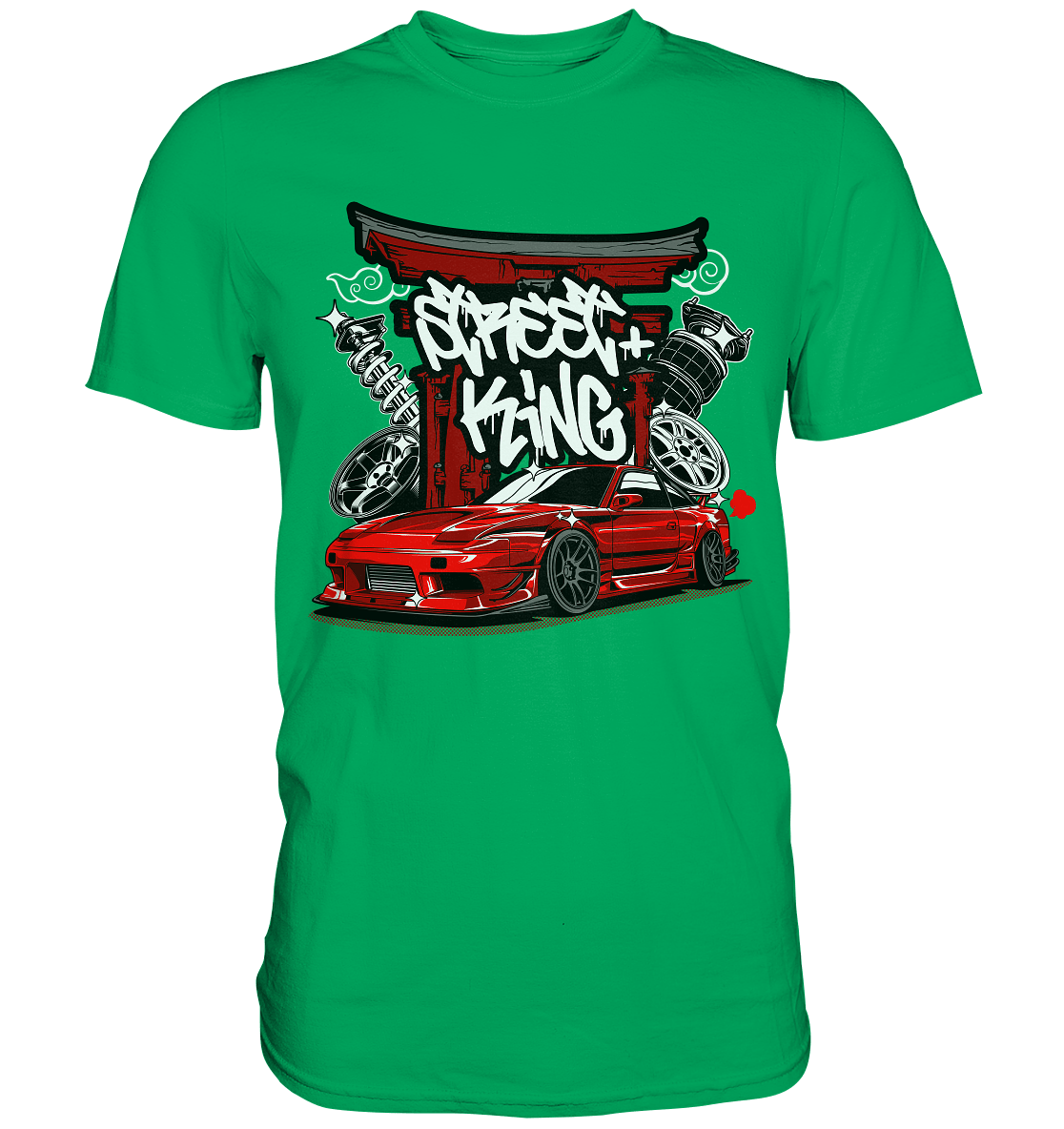 Street King Nissan Silvia S13 - Premium Shirt - MotoMerch.de