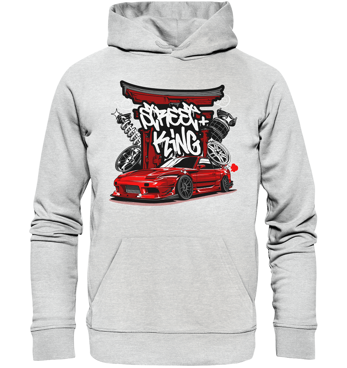 Street King Nissan Silvia S13 - Premium Unisex Hoodie - MotoMerch.de