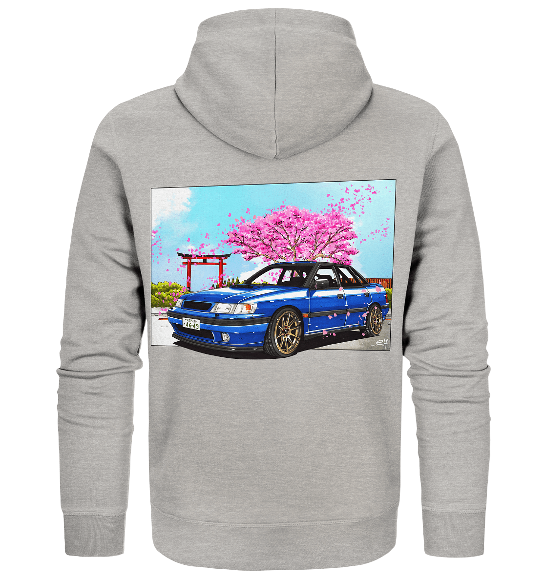 Subaru Legacy RS Turbo - Organic Zipper - MotoMerch.de